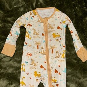 HTF Little Sleepies 3/6 Months Lion King OG print
